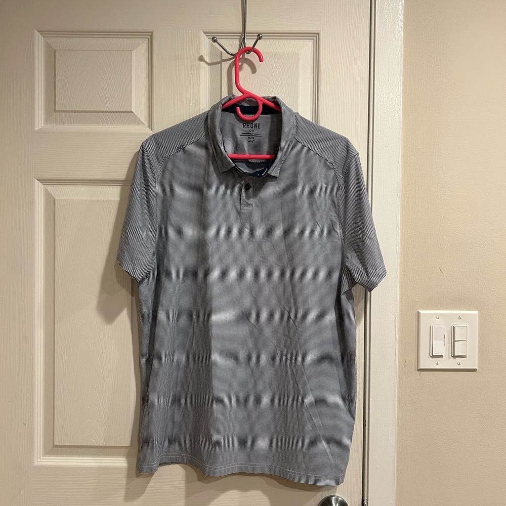 Rhone Men's striped Polo Shirt